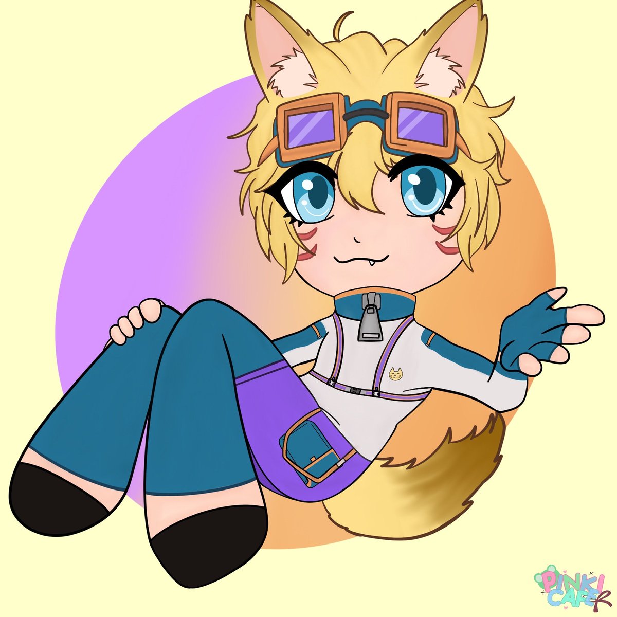 Pinkicafe0's tweet photo. The sweet @GourmetJoeVT asked me to draw them so I tried my best! 🫡🩷 

Please check out Joe if you haven't! They are a lovely dude 🩷 🦊 #pinkidoodle https://t.co/zygvjv2d6C