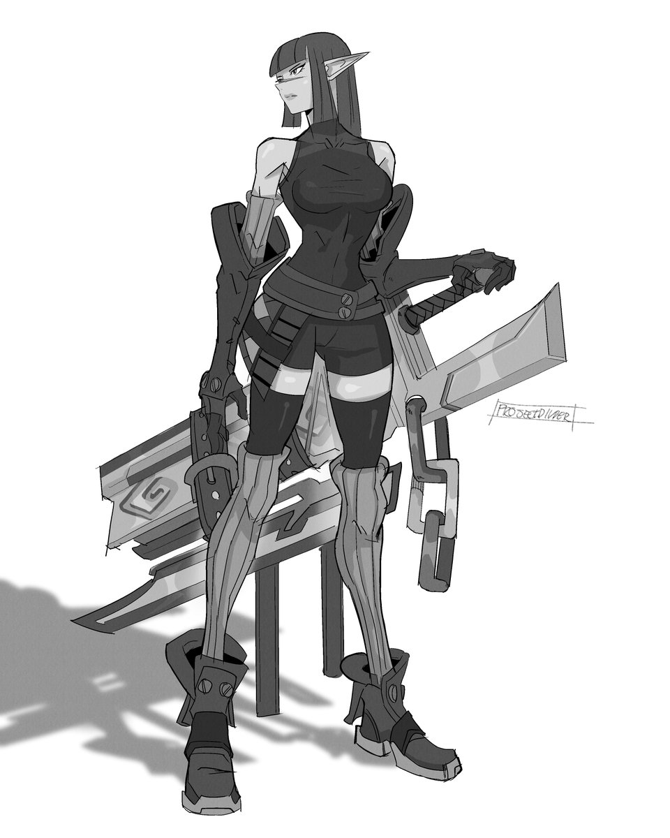 ProjectDivider's tweet image. Some oc sketches 
#characterdesign