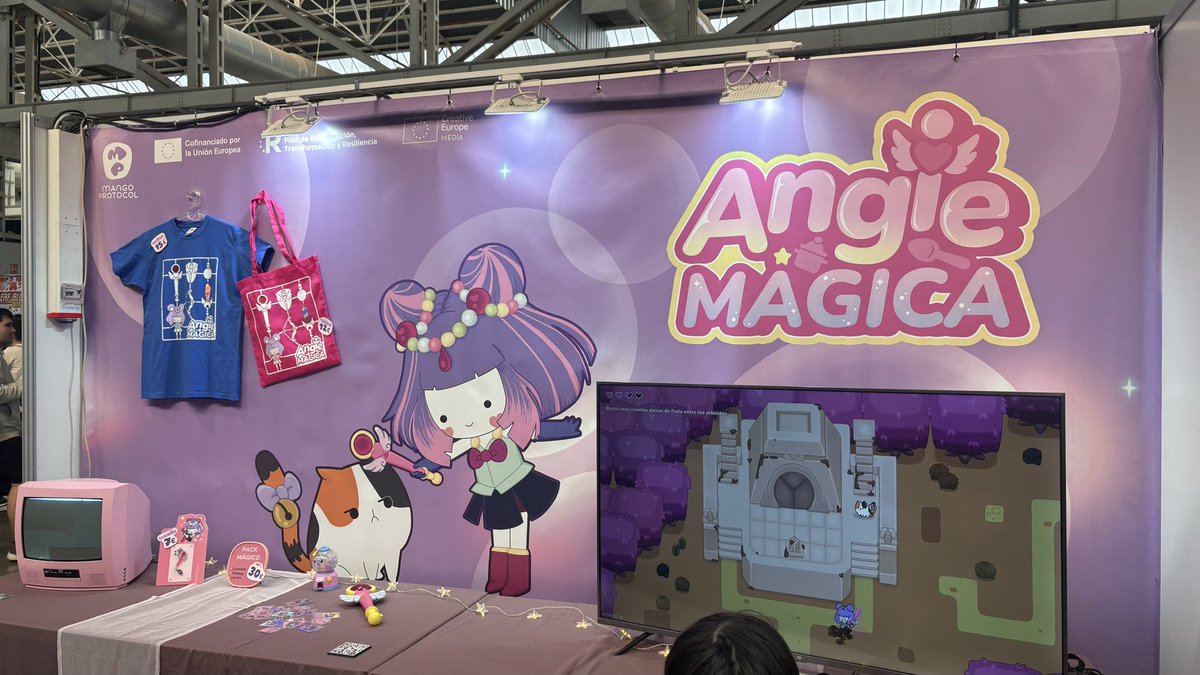 Nymphiex's tweet image. No he faltado a mi ritual de ir a probar lo nuevo que esté cocinando @MangoProtocol . Tras dos aventuras point n’click, un beat ‘em up con otras mecánicas intercaladas y un puzzlevania ahora están haciendo un Zelda-magical girl-cooking mama! 😍💖 estoy dentrísimo.