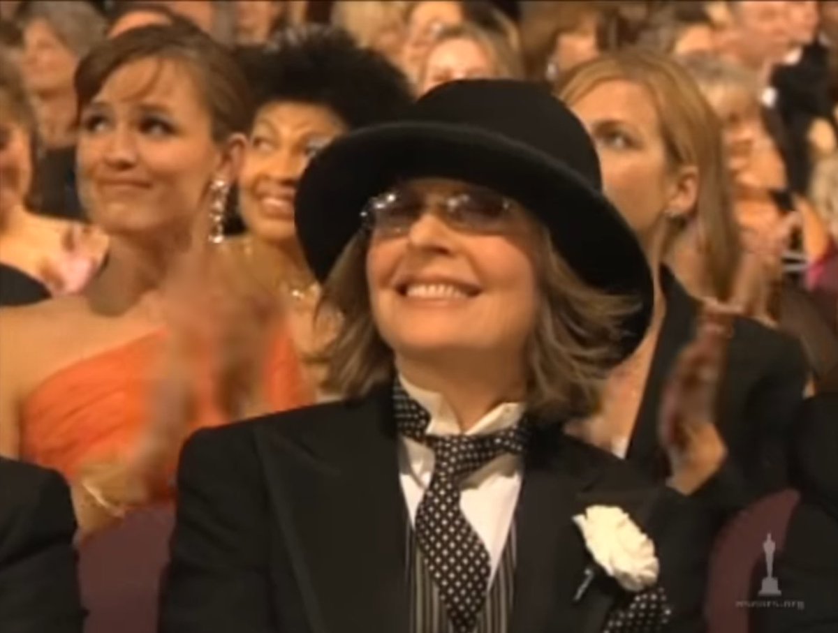 bruh diane keaton was oscar-nominated in four different decades, era-defying sauce
