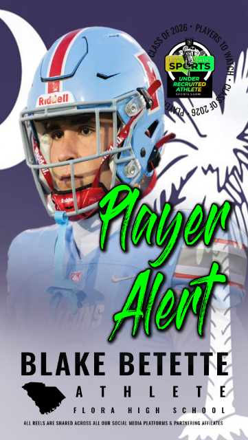 C/O 26 ATH <a href="/BlakeBetette_07/">Blake Betette</a> - Flora HS (SC) 

underrecruitedathlete.com       
IG: instagram.com/ura_sportsshow       
FB: facebook.com/urasportsshow youtube.com/@underrecruite…

<a href="/vlogs_flow/">MFV ALL SPORTS NETWORK</a>
<a href="/CoachTBarr/">#BESTAVAILABLE</a>
<a href="/elitefootballac/">EliteTalentFootball</a>
<a href="/ACFloraFootball/">AC Flora Football</a>