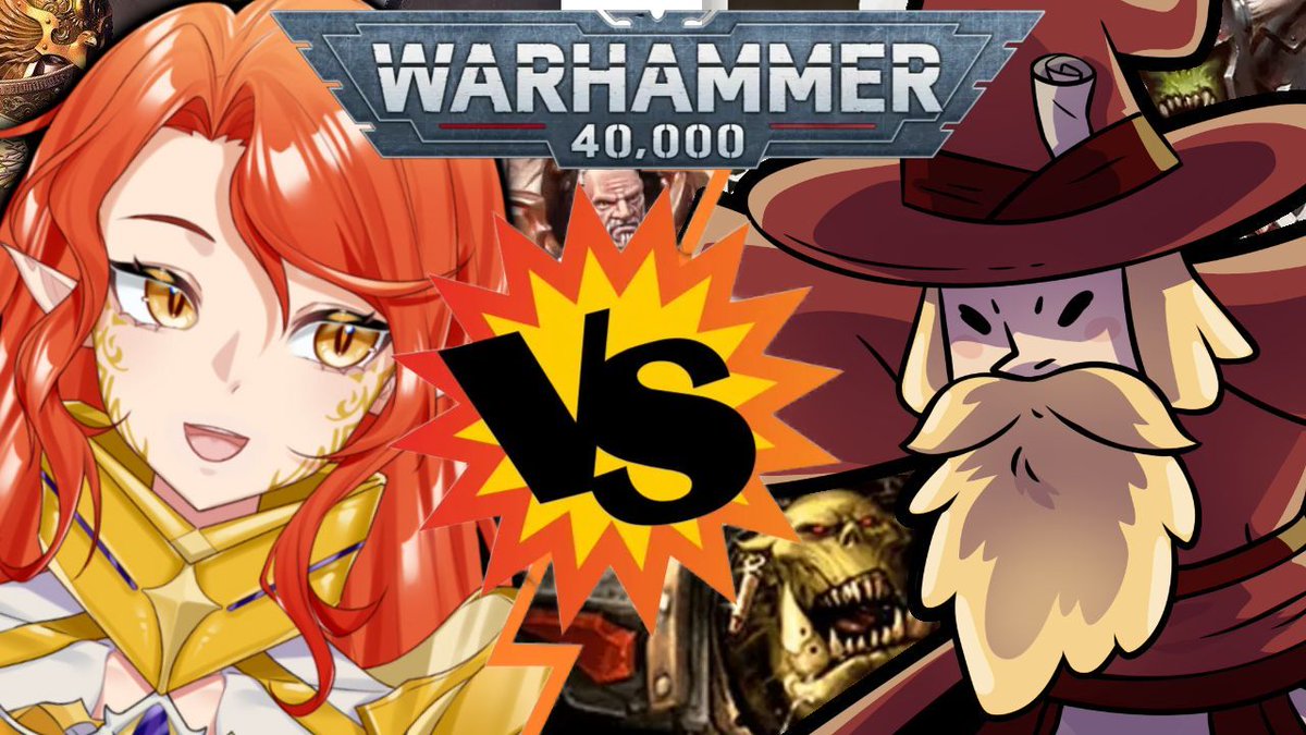ORKS VERSUS CUSTODES!
(I haven't played WH40K in awhile so I need your help on this one!)
<a href="/AureliaTempris/">𝕬𝖚𝖗𝖊𝖑𝖎𝖆 𝕿𝖊𝖒𝖕𝖗𝖎𝖘 ⚔ 🔥 | WH 40k Vtuber</a> says she wants to BEAT ME UP!
AND ORKS DONT TURN DOWN A GOOD FIGHT!

Streaming NOW!
twitch.tv/zoranthewizard