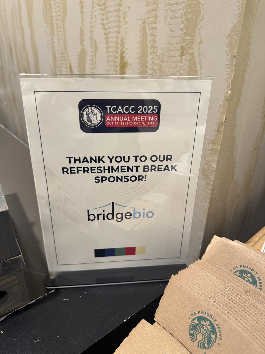 DrDevikaA's tweet image. Thanks bridge bio for the coffee ! 
Check out their booth in the exhibit hall !
@txchapteracc 
@KTamirisaMD 
#TCACC25