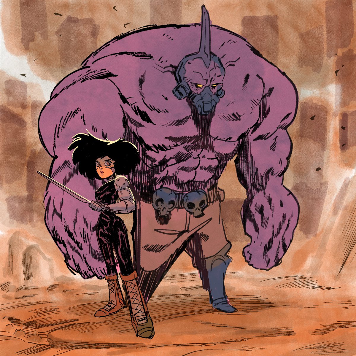 Did some Battle Angel Alita illustrations for fun. I’m a HUGE fan of the manga and all the subsequent series that came after. It was a very informative piece of art for me back in the day. #illustration #cartoon #art #manga