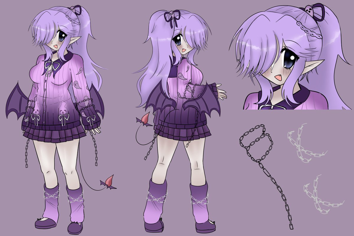 Hihi!! It’s been a while so i wanted to re-introduce myself 😈🔪 ~ I’m Arisu and I’m a V-artist who specializes in live2D rigging and vroid models!
Don’t worry i don’t bite 😉