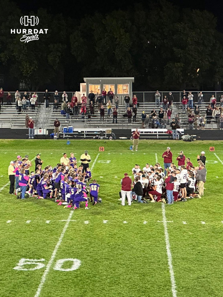 Hurrdat Sports (@hurrdatsports) on Twitter photo What a story 🥹
Holdrege and Gothenburg football teams joined together after the game to celebrate cancer survivors Landon VanBoening of Holdrege and Boone Tederman of Gothenburg. Each player was presented a signed football from the other team. ♥️
📷: <a href="/JamesReedHD/">James Reed</a> What a story 🥹
Holdrege and Gothenburg football teams joined together after the game to celebrate cancer survivors Landon VanBoening of Holdrege and Boone Tederman of Gothenburg. Each player was presented a signed football from the other team. ♥️
📷: <a href="/JamesReedHD/">James Reed</a>