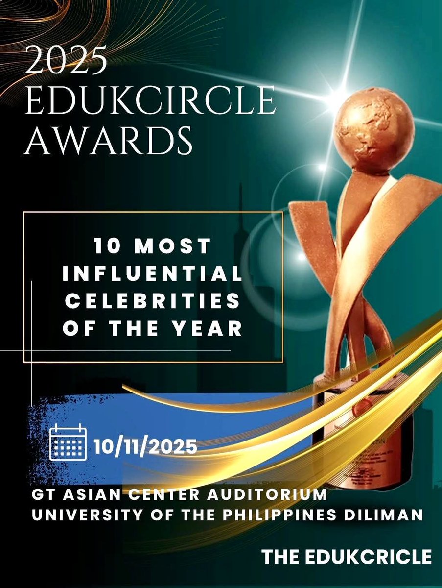 Congratulations on being ranked among the top 10 in the Edukcircle awards! Your positive influence on people, encouraging them to embrace hard work, honesty, professionalism, ethics &amp; grace,is a shining example for all. You’re an action-oriented  A+ celebrity <a href="/bernardokath/">KATH 🐘</a> ❤️