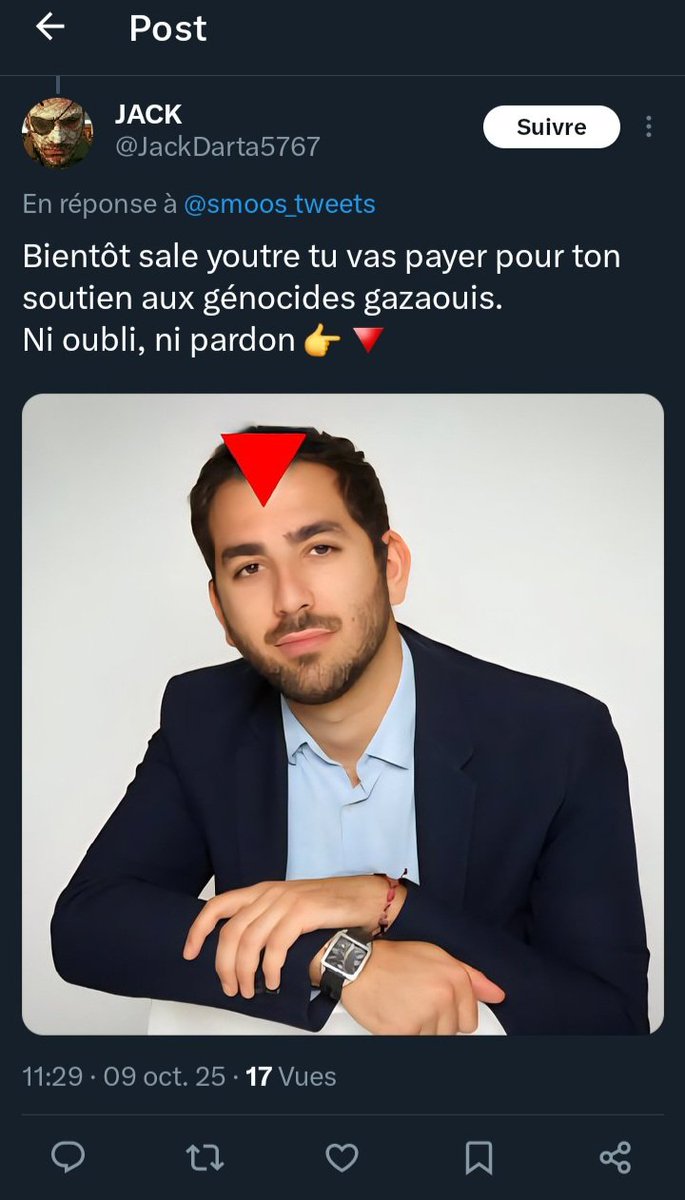 Une belle ordure à signaler pour menace de mort !