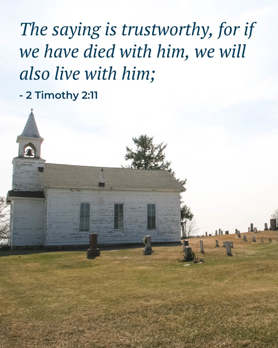 LCMSFoundation's tweet image. Death is not the end. Through faith in Jesus, we follow him to eternal life! 

The saying is trustworthy, for if we have died with him, we will also live with him; - 2 Timothy 2:11 

#LCMSFoundation #LCMS #ScriptureSaturday #SundayReadings