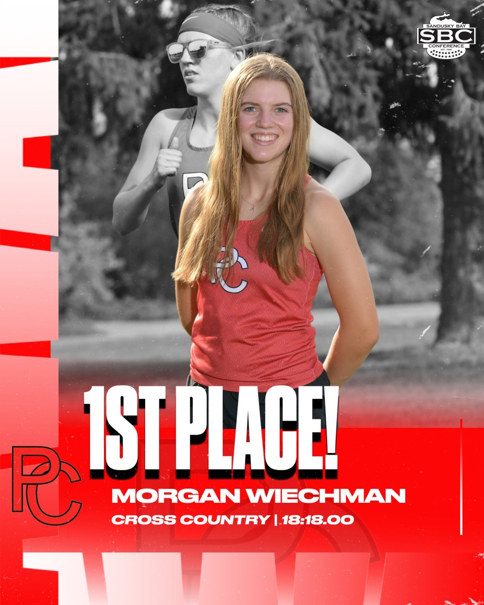 🥇 Congratulations to Morgan Wiechman, who placed 1st overall at today’s SBC Championship with a time of 18:18.00! She dominated the field, finishing nearly 40 seconds ahead of the next runner. Way to go, Morgan! 🏃‍♀️💨