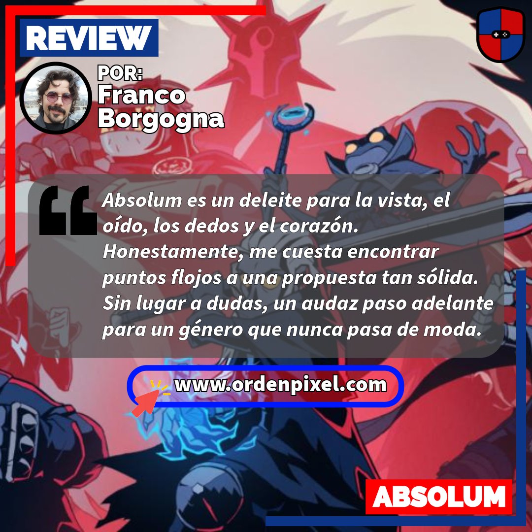 La Orden del Pixel | Nunca dejes de Jugar (@ordenpixel) on Twitter photo ✏️#Review Absolum
⚔️Dotemu, Guard Crush y Supamonks ponen toda la carne al asador con un beat ‘em up que marca una evolución en el género gracias a un sistema de combate sólido y un apartado técnico de lujo.
👇La review por acá👇
ordenpixel.com/absolum-analis…
#absolum <a href="/Dotemu/">Dotemu | ABSOLUM IS OUT!</a> ✏️#Review Absolum
⚔️Dotemu, Guard Crush y Supamonks ponen toda la carne al asador con un beat ‘em up que marca una evolución en el género gracias a un sistema de combate sólido y un apartado técnico de lujo.
👇La review por acá👇
ordenpixel.com/absolum-analis…
#absolum <a href="/Dotemu/">Dotemu | ABSOLUM IS OUT!</a>