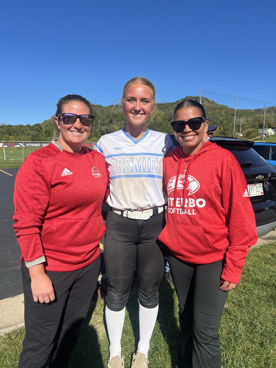 averybrohmer's tweet photo. Great day at @SoftballViterbo camp! Thank you to the players and coaches for this opportunity! @BrandiAlonzo4 @WIPREMIER1327 https://t.co/Y5gKsHp16K