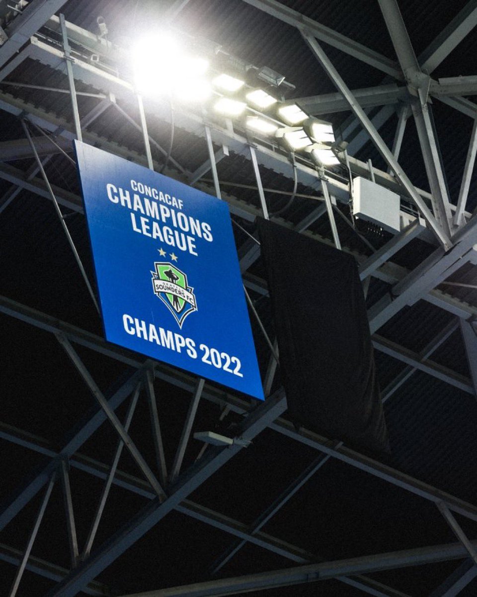 MLS's tweet image. 🏆 @SoundersFC will raise their @LeaguesCup banner tonight.
Watch at 9:30pm ET with #MLSSeasonPass on @AppleTV. 📺