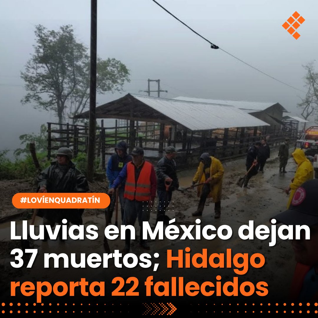 Quadratin_Hgo's tweet image. 🔴👉México reporta 37 muertes por lluvias, Hidalgo reporta 22 fallecidos. Autoridades coordinan ayuda y preparan medidas.
acortar.link/iTe0AY
#LoVíEnQuadratín