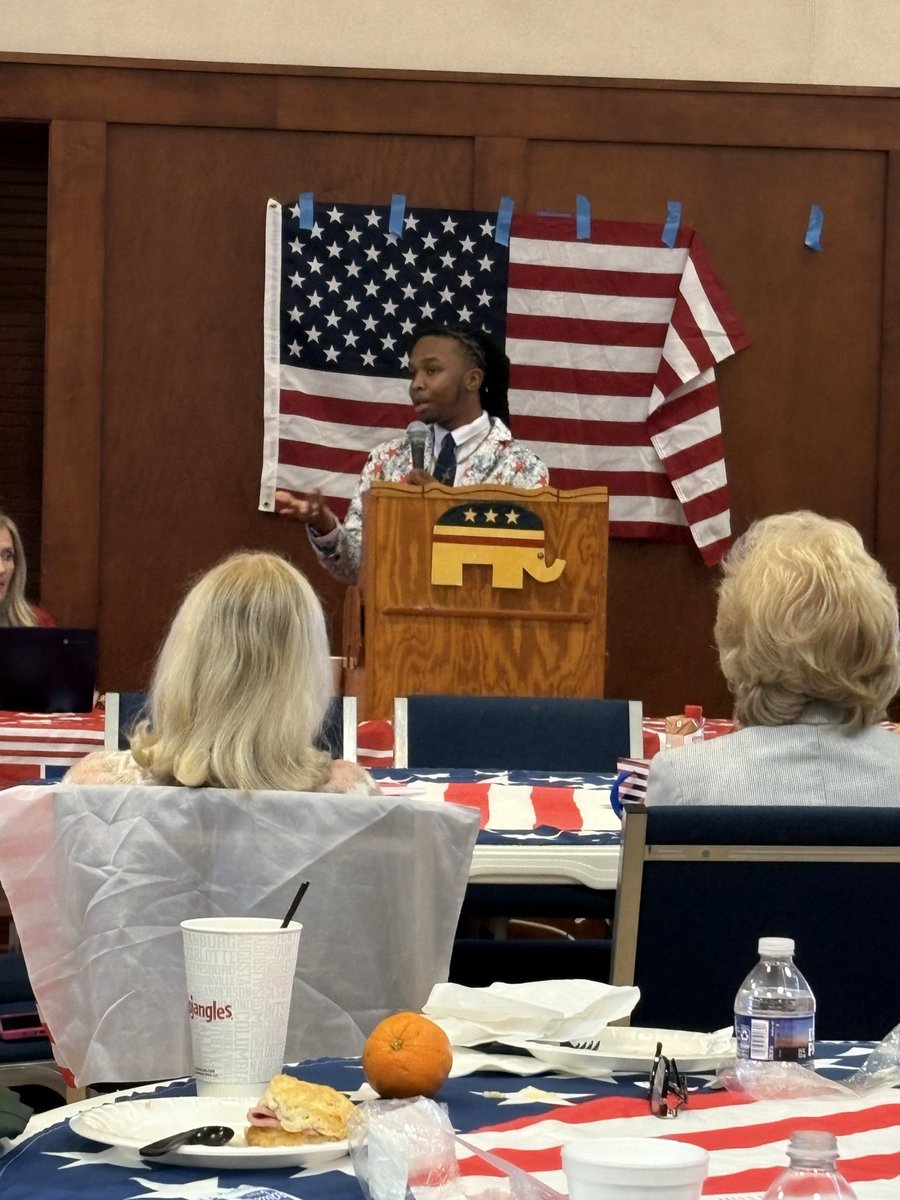 TheRealJaQuon's tweet image. Thank you to the Richmond County Republican Party for having me at their breakfast this morning.
I really enjoyed having the opportunity to share what I’m doing to engage more young people in the Republican Party. #gapol