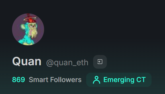 quan_eth's tweet image. Kaito took my Inner Circle badge for supporting small accounts 

But that won’t stop me

Connecting with grinders till I hit 1K smart followers