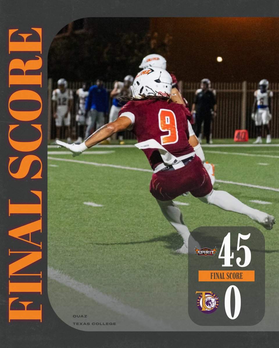 <a href="/OUAZFootball/">OUAZ Football</a> FINAL

OUAZ - 45
Texas College - 0

#WeAreOUAZ