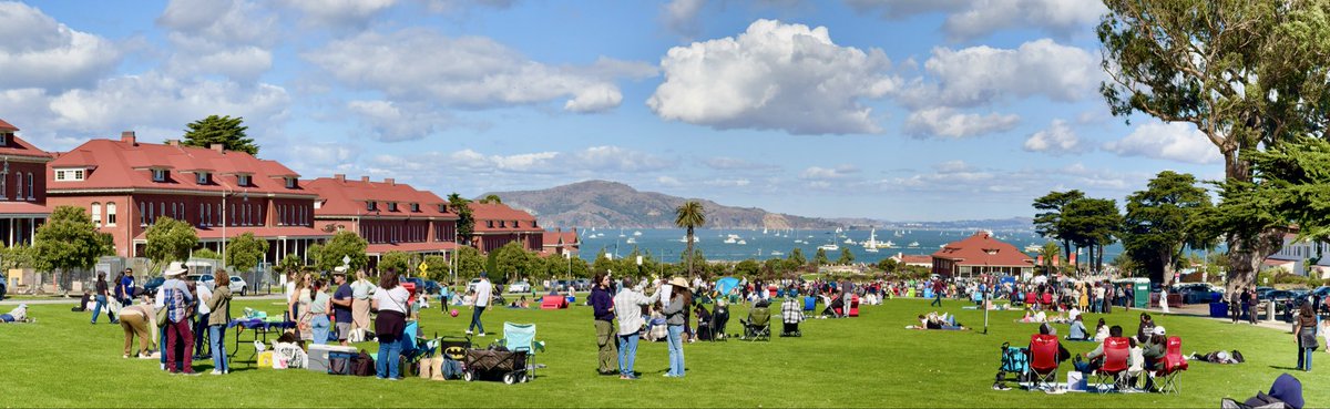 It’s noteworthy that the most pleasant and safe for families part of San Francisco is the part which state and local government has no hand in managing. 

A fascinating public policy A/B test.

The green absolutely packed with playing children and families.