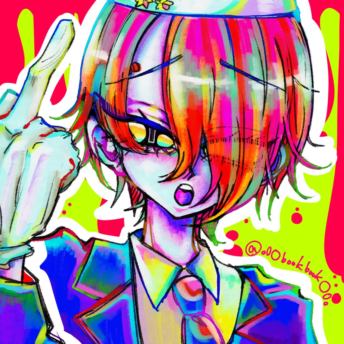 o0ObookbookO0o's tweet image. #ヨミーヘルスマイル生誕祭2025 #レインコード  #RAINCODE 
遅刻お祝い🔫