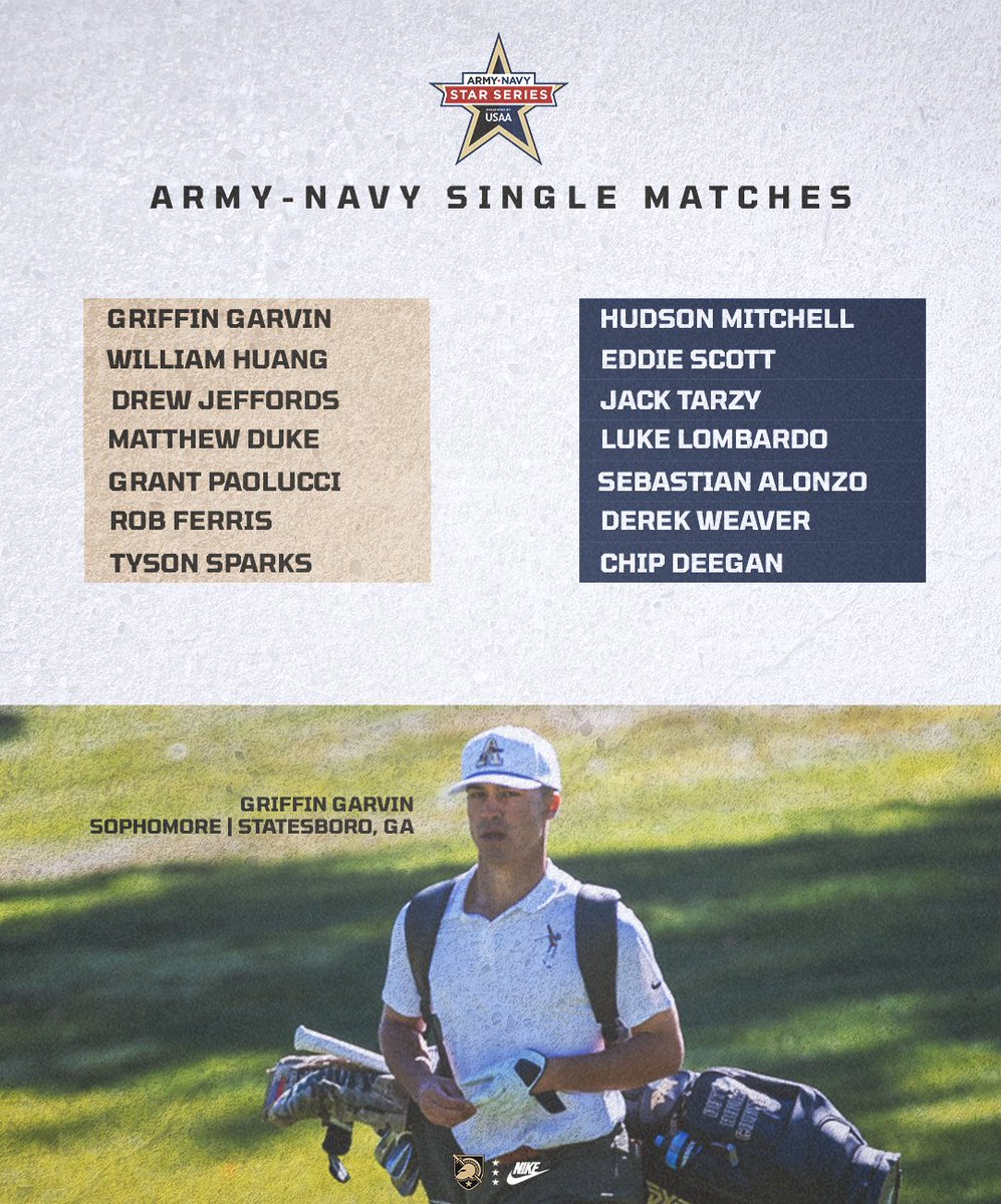 ArmyWP_Golf's tweet image. Day 2 Goal: Win the Star!

#GoArmy | @ArmyNavyGame 

@CoachGRU | @ChadBagley