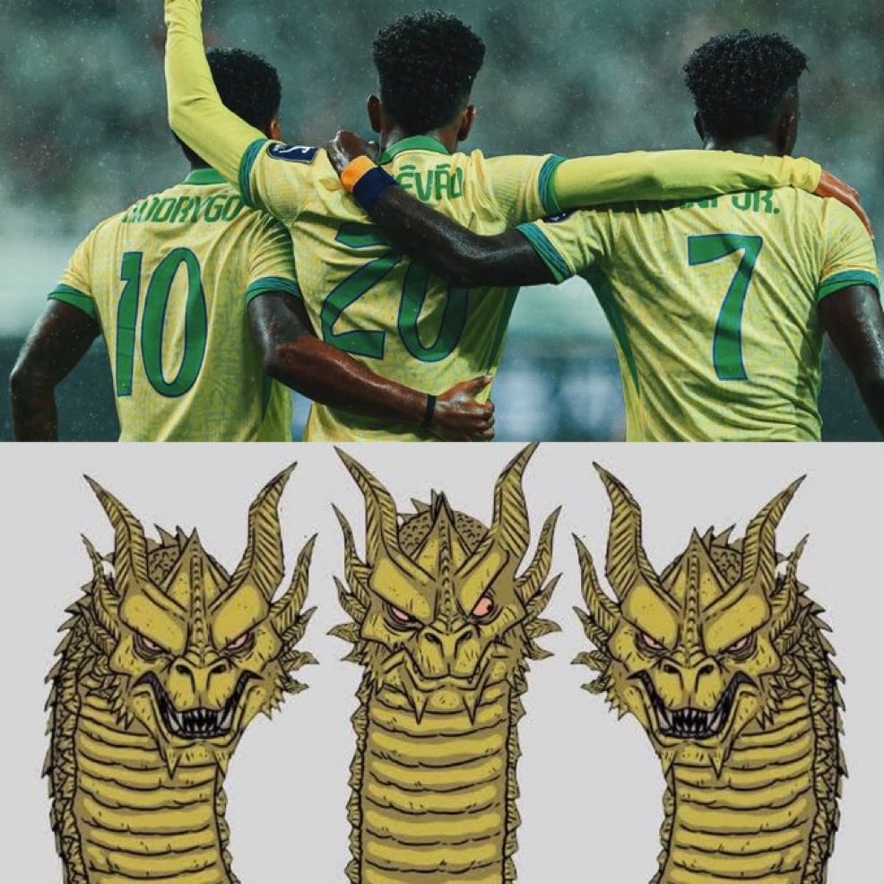 nadimahmad1244's tweet image. Brazilian attack lineup! 🇧🇷💎

#ViniciusJr #rodrygo #estevao