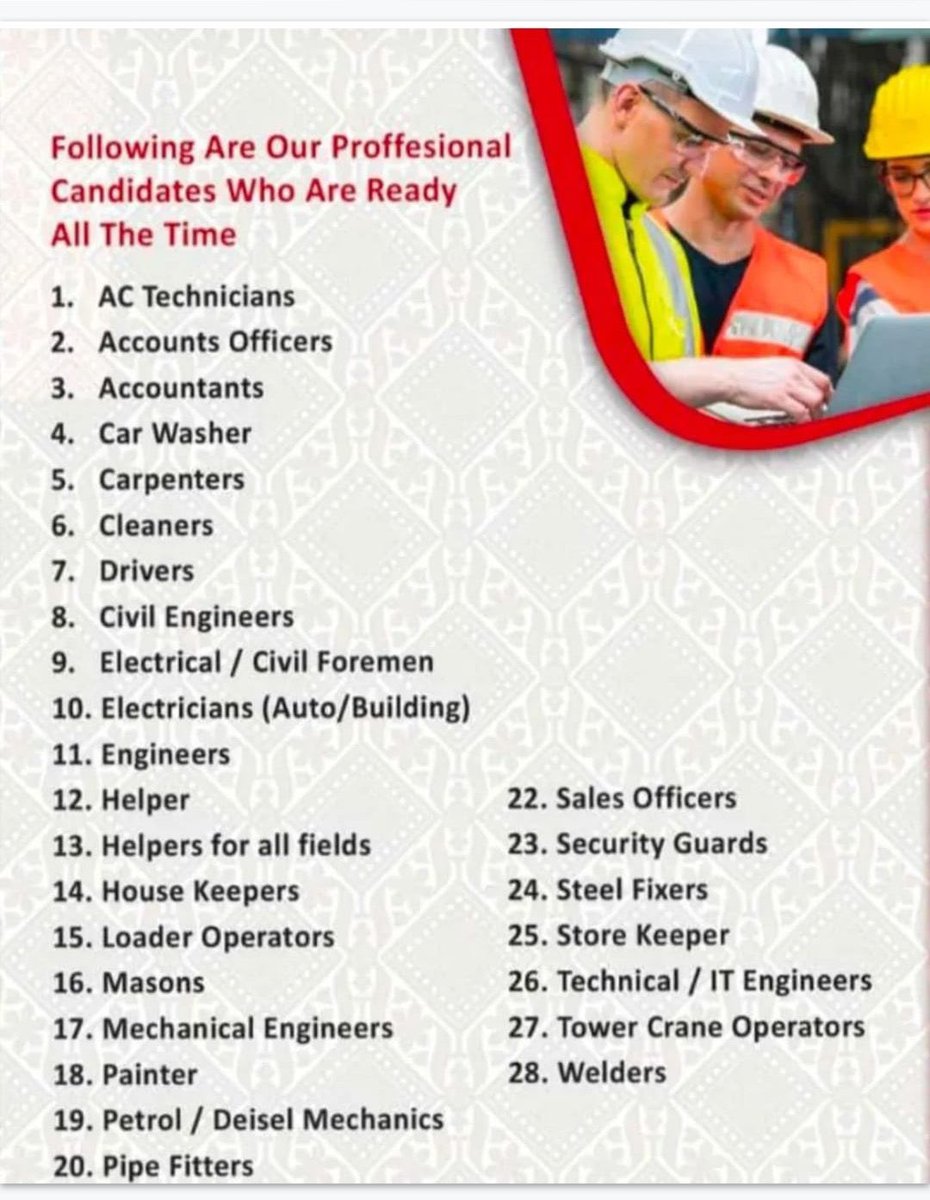 maktabisteqdam1's tweet image. #بدر_المفضلي
#الدوحة 
#الامارات
#أقوى__عرض__لزراعة__الشعر 

السلام عليكم ورحمة الله وبركاته 🌿  
معكم مسعود أشرف – مكتب استقدام من الهند 🇮🇳🤝🇸🇦
نوفر لكم عمالة رجالية مؤهلة ومحترفة للأفراد، المؤسسات، الشركات، والمقاولين، خلال مدة قياسية لا تتجاوز 20 يوماً بإذن الله ⏳
المجالات…