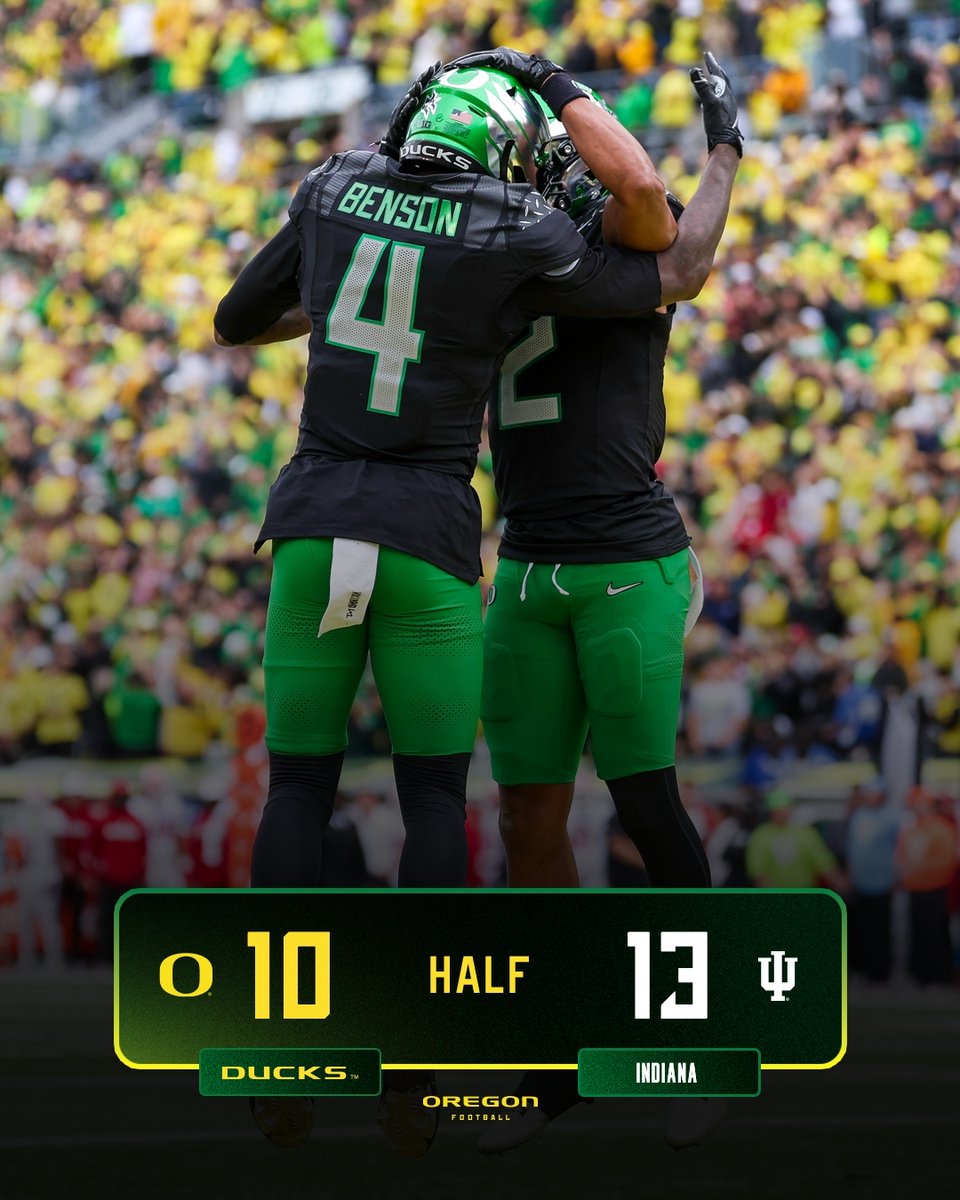 oregonfootball's tweet image. Halftime in Autzen. #GoDucks