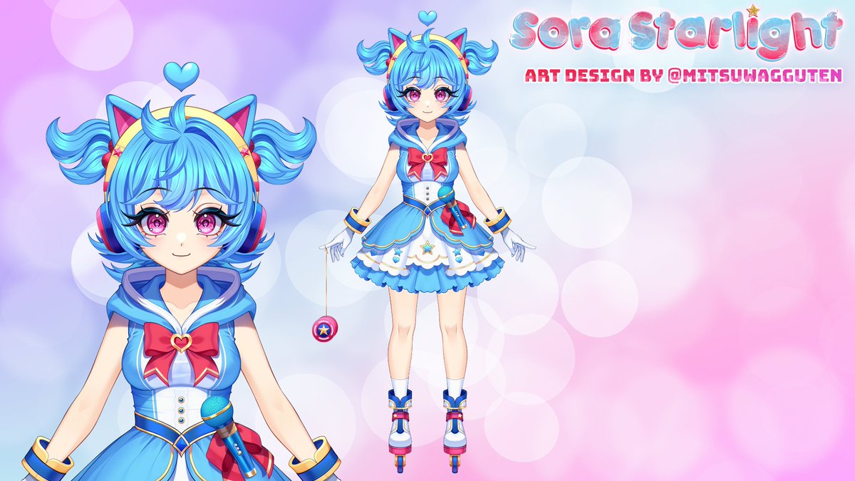 SoraStarlightVT's tweet image. ✨ The Super Starlight Idol has arrived! ✨
I’m beyond excited to finally reveal my new VTuber design! Art by the amazing @MitsuWagguten 🌟
🎤💫 Let’s light up the stage, Starlights!
#VTuber #VtuberDesign #SonicCommunity #SoraStarlight #SonicTheHedegehog #multifandom