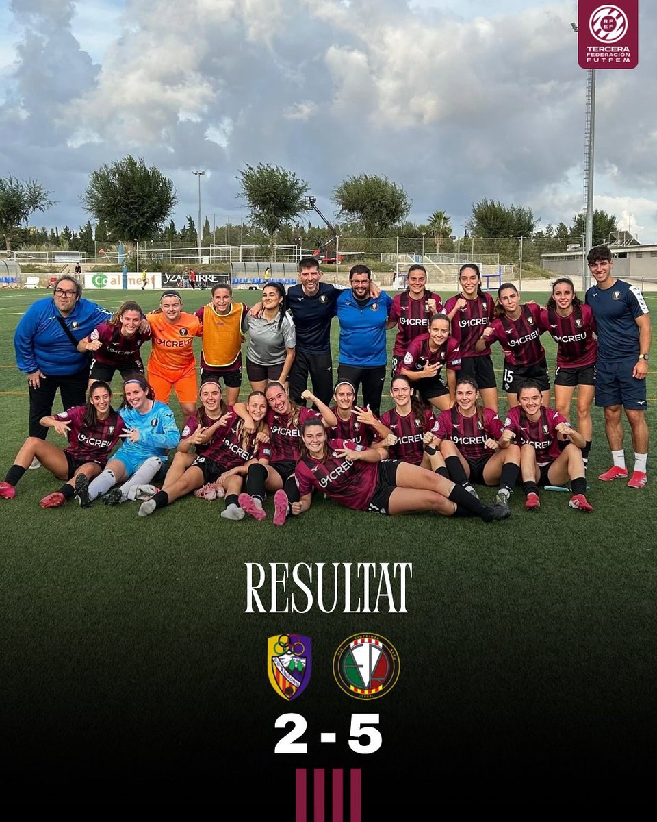 Vic Riuprimer REFO (@vicriuprimer) on Twitter photo 𝗥𝗘𝗦𝗨𝗟𝗧𝗔𝗧 | Femení “A”
🏆 Tercera Federación Grup 5 Jornada 4
<a href="/cdriudoms/">CD Riudoms</a> 2 - 5 Vic Riuprimer Refo
⚽️ Sampe
⚽️ Arlet
⚽️ Rut
⚽️ Joana
⚽️ Meri
#SomhiVicRiuprimerREFO 🔴⚫️ #JuntsUnEquip #3RFEF #VicActivat #Osona 𝗥𝗘𝗦𝗨𝗟𝗧𝗔𝗧 | Femení “A”
🏆 Tercera Federación Grup 5 Jornada 4
<a href="/cdriudoms/">CD Riudoms</a> 2 - 5 Vic Riuprimer Refo
⚽️ Sampe
⚽️ Arlet
⚽️ Rut
⚽️ Joana
⚽️ Meri
#SomhiVicRiuprimerREFO 🔴⚫️ #JuntsUnEquip #3RFEF #VicActivat #Osona