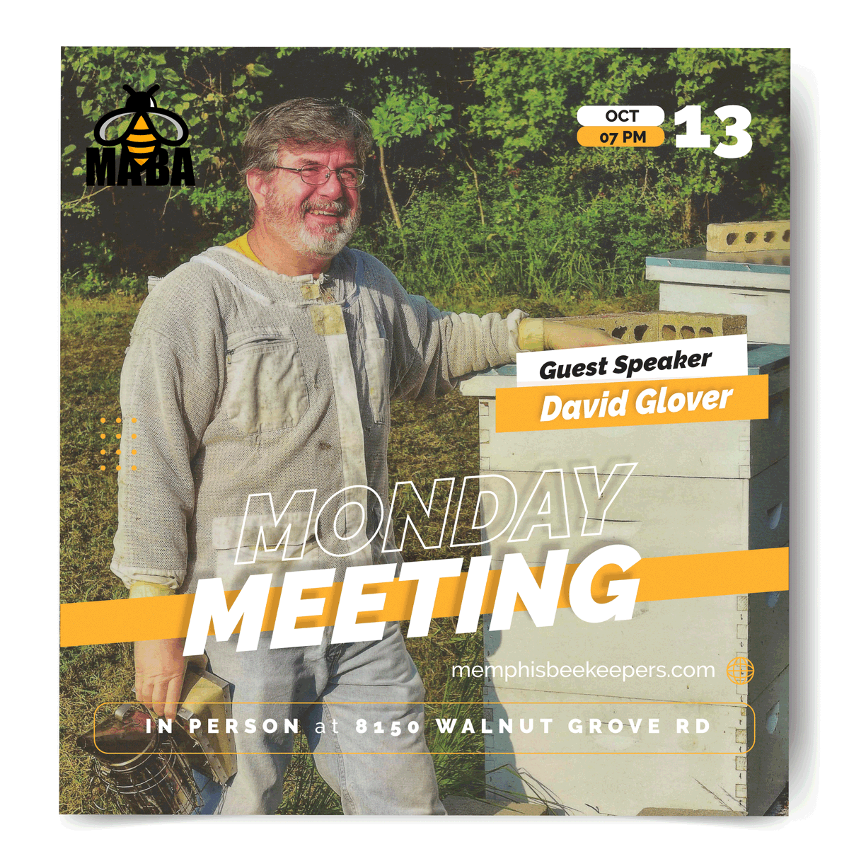 MABABeekeepers's tweet photo. Join us October 13th at 7pm as David Glover will present on Collecting Wasp and Hornet Samples for Research. Read more about our speaker at https://t.co/ed6IN2KKM0 https://t.co/pIOkpKWQiK