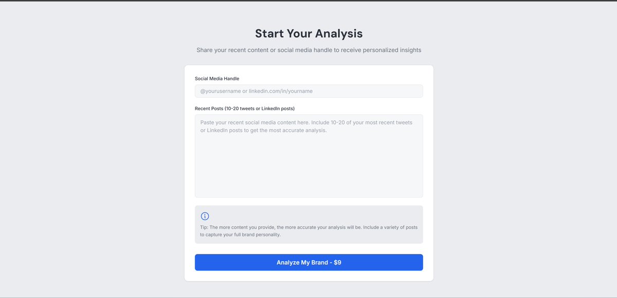 swiftsell_ai's tweet image. I just shipped my first paid product in 24 hours 🚀
Personal Brand Analyzer - AI analyzes your social content and tells you:
✅ Your brand personality (mine: "Ambitious Builder")
✅ What you're known for
✅ Content gaps you're missing
✅ 3 specific post ideas
Takes 60 seconds.…