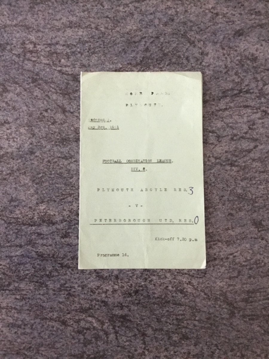 PAFCmemorabilia's tweet image. 60/1 RESERVES Plymouth Argyle Res v Peterborough United Combination 3/5/1961

£3.50 currently

2 bids

Ends Sat 18th Oct @ 11:53am

ebay.co.uk/itm/2976762439…

#ad #pafc #argyle