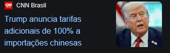 Trump abriu a boca de novo. A volatilidade tá de volta. Preparem o caixa.