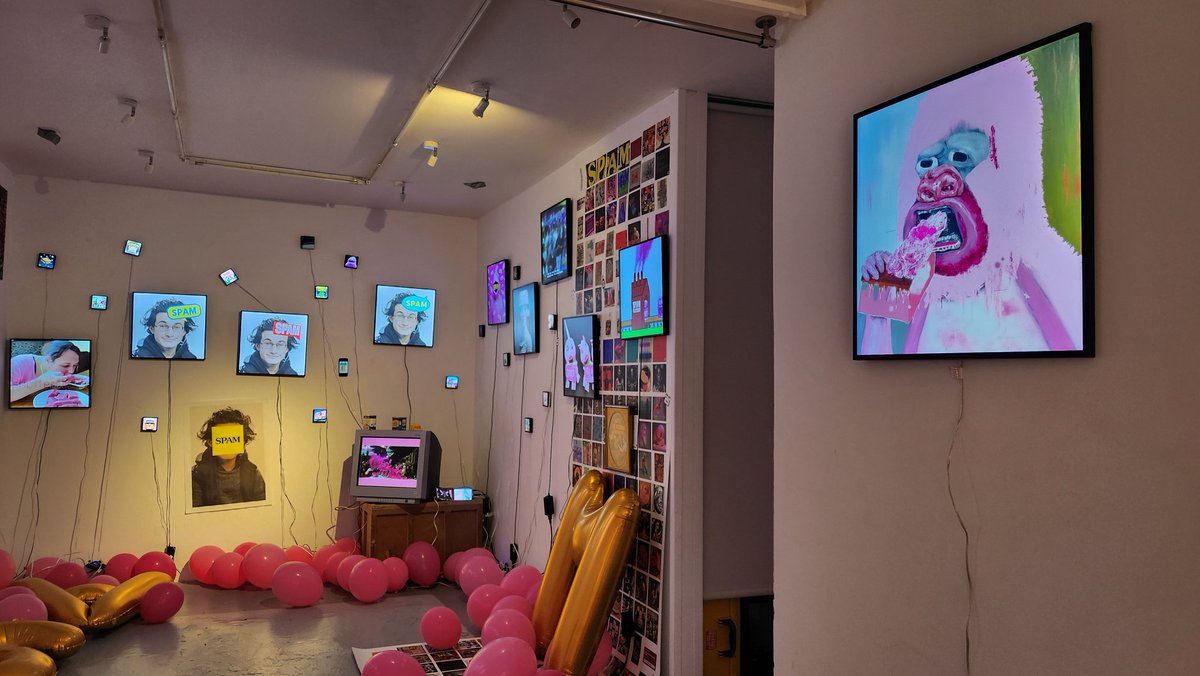 <a href="/Bloc_ChVng/">meatbloc🔺</a> Heck yea - and there will be two exquisite longart installs in this gallery.  One is the printout of the entire spam art party wallet by <a href="/FunBot56974429/">Funbot ▌│║▌║▌│║║▌</a>, and then of course the #spamprinter 😈😈