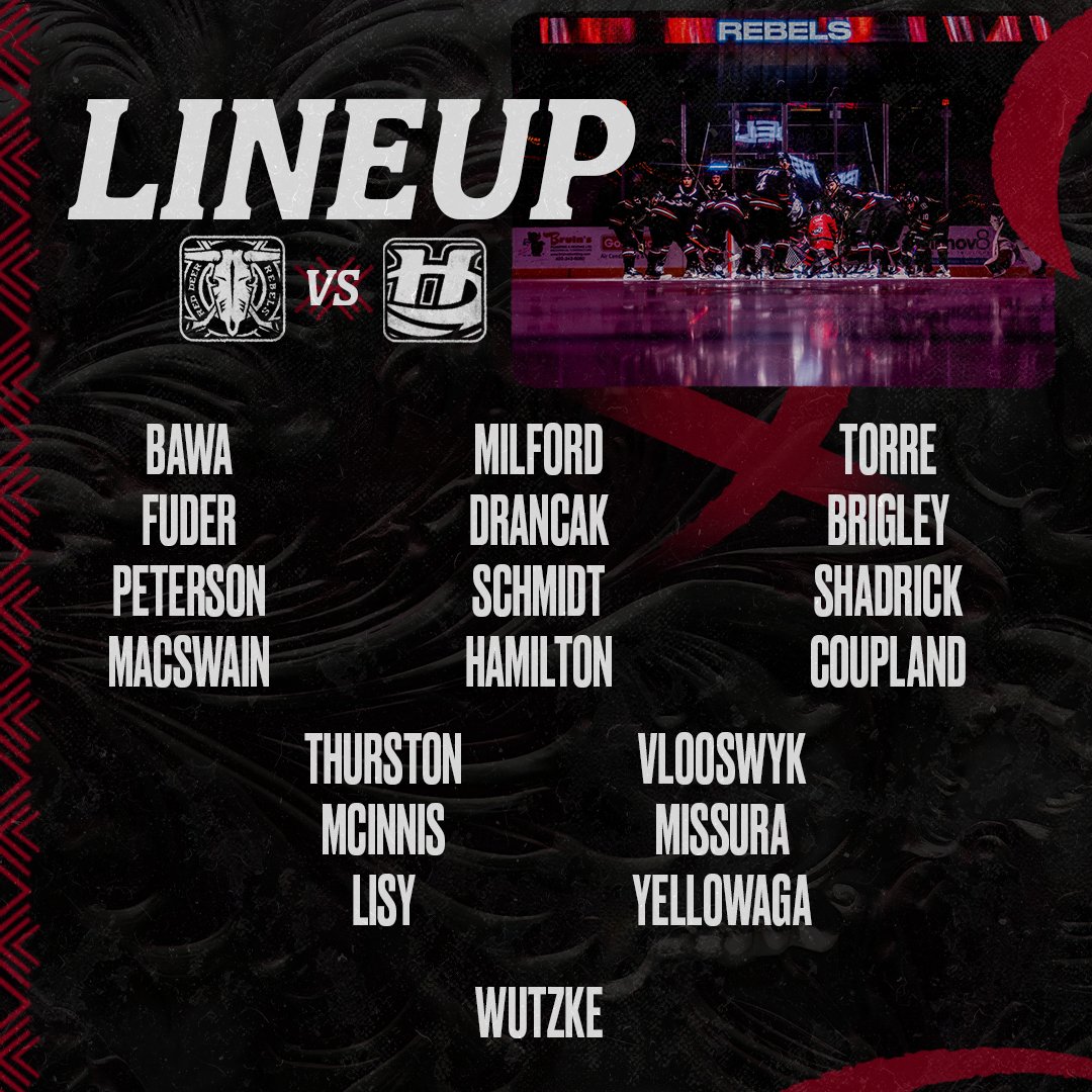 Lining up in Lethbridge 💪

#RDREBELS #WHL