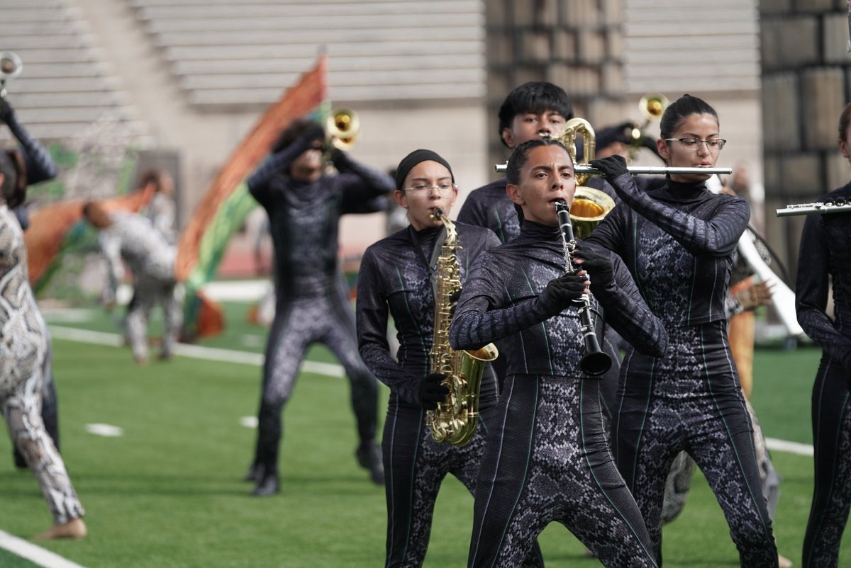 SocorroISD's tweet image. The Pebble Hills High School Spartan Marching Band captivated the crowd at the 32nd Annual March Fest with their show My Beautiful Anna. Their performance shed layers of sound and emotion revealing beauty, strength, and transformation in every note.