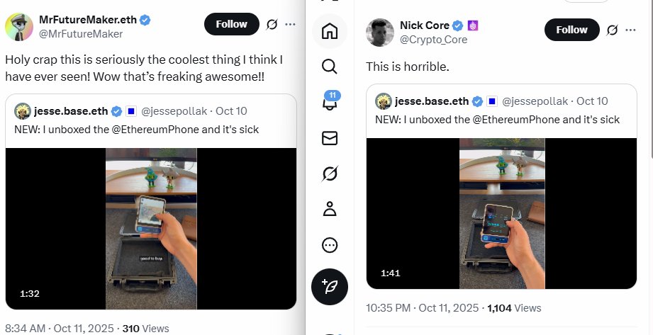 EthereumPhone's tweet image. The duality of man