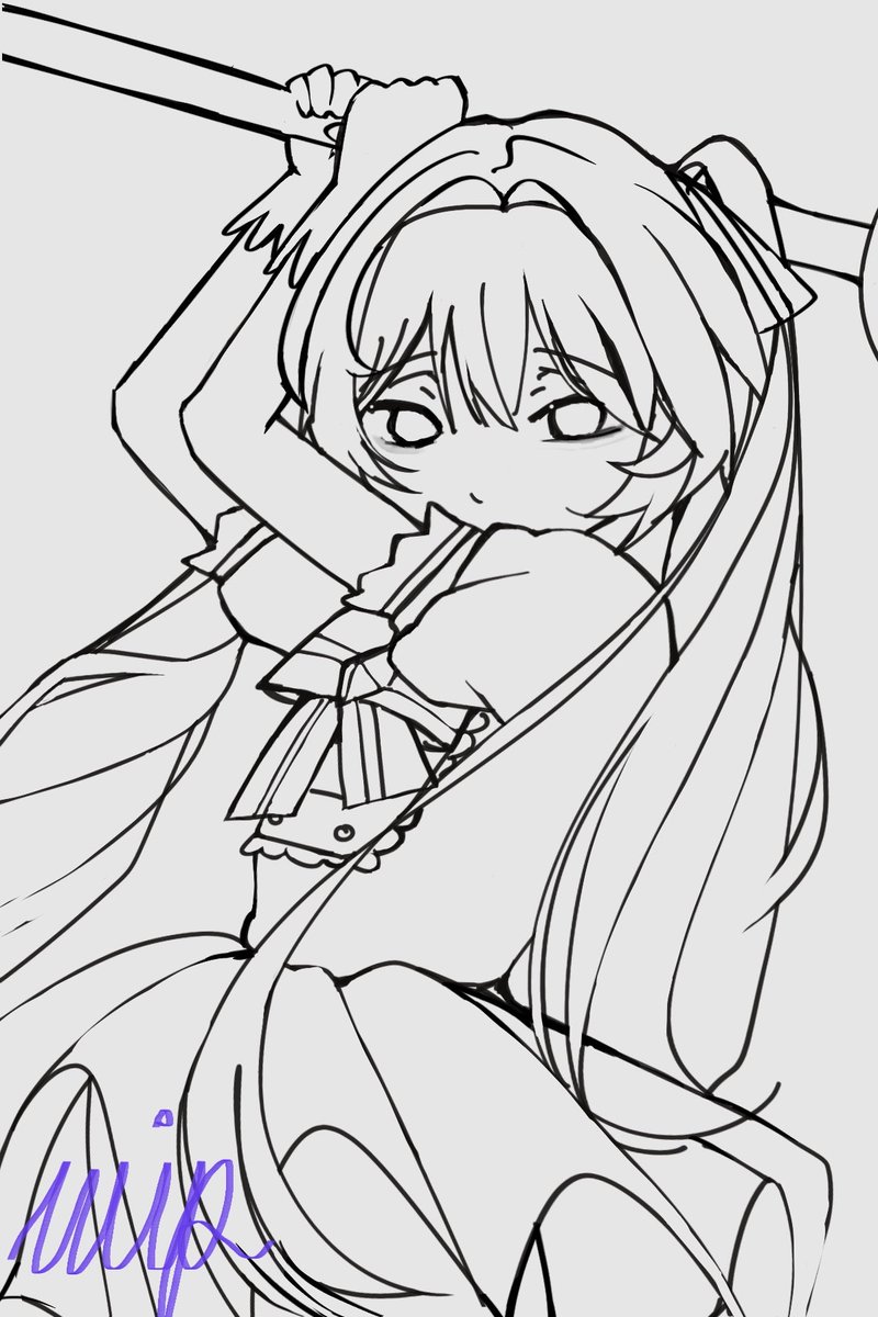 chocomilkat's tweet image. #wip #初音ミク #いますぐ輪廻