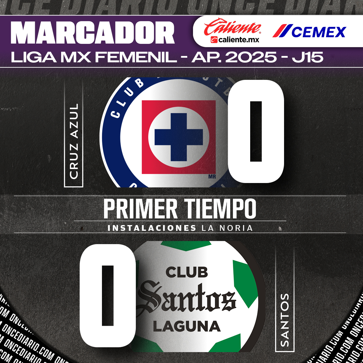 oncediariomx's tweet image. #Femenil | JORNADA 15 | Min 1’ ⏱ 

Silbatazo inicial. #CruzAzul buscará los tres puntos frente a #Santos.

👉 Apuesta aquí bit.ly/CalienteEnOnce

Acciones: bit.ly/3KQqK65