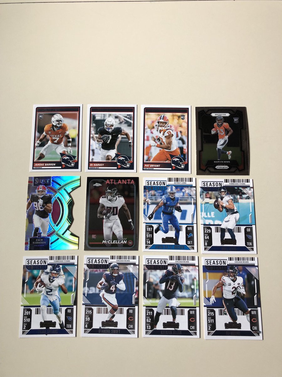 vividblue2008's tweet image. 🔥🔥STACK SALE 🔥🔥

$0.50 each, discount on multiple purchases (see pinned tweet)

Maximum 12 cards per stack 

Shipping $5 within 🇨🇦/$10 to 🇺🇸

Reposts always appreciated thank you 

#TBBCrew #TBBReposts #NFL ⁦@HobbyUnlimited⁩ ⁦@trading_dawg⁩ #Broncos #Falcons