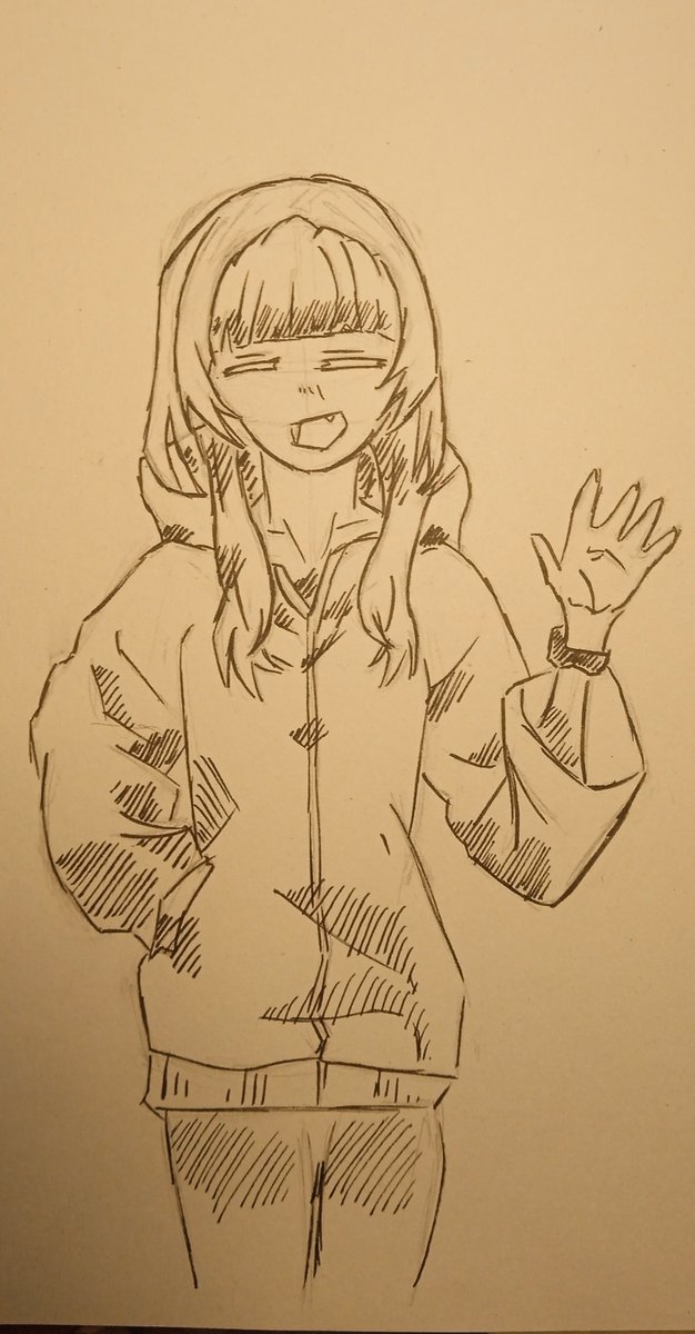 Inked_by_George's tweet image. Day was so tiring, but I managed to get some time to sketch a bit at midnight.... Here's our favorite vampire #NazunaNanakusa from #callof