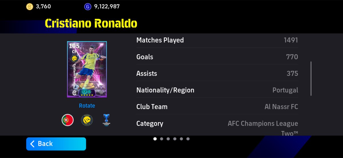 tobimanish's tweet image. CR7 which style is this again 😂💀

#eFootball