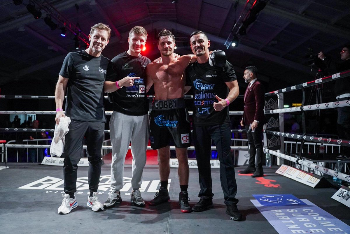 vipboxing's tweet photo. 💥 Bobby Faulkner gets it done! 💥
Faulkner applied relentless pressure from the opening bell, forcing Jack Owens to retire at the end of round 4 👊
Another statement win from the rising Super Welterweight!
#VIPBoxing #FightNight #BobbyFaulkner #Boxing #TeamVIP #TheHideoutFarnworth