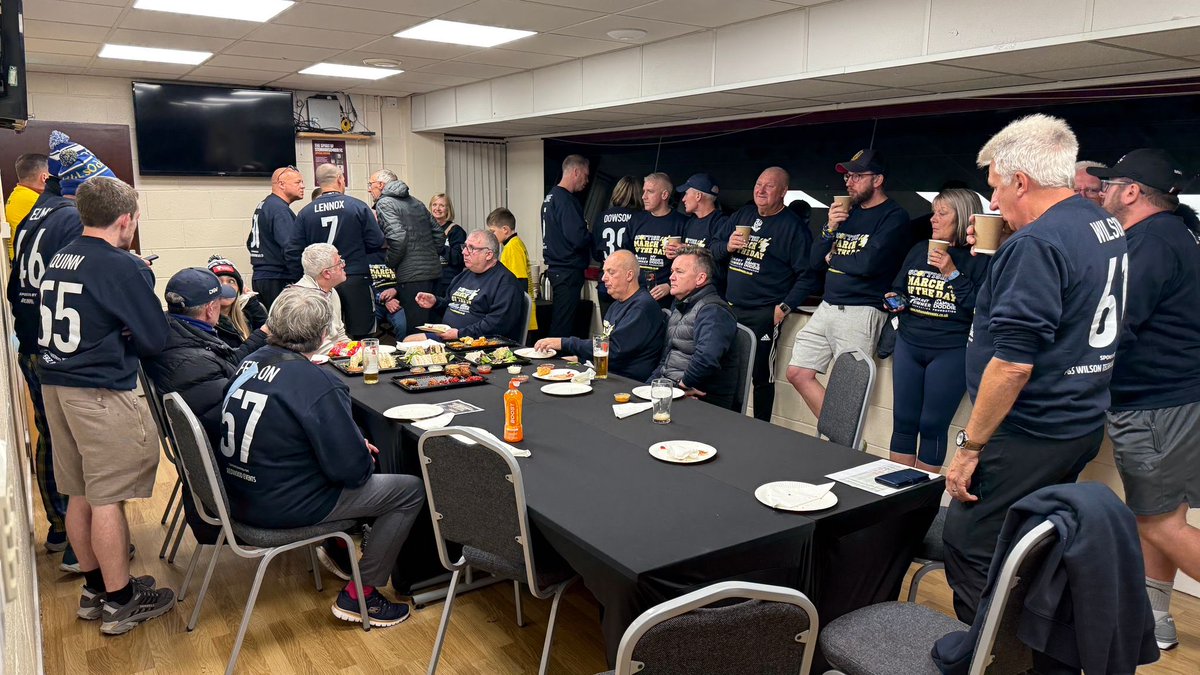 The great welcomes continue for the Scottish March of the Day team at <a href="/FalkirkFC/">Falkirk FC</a> and <a href="/StenhousemuirFC/">Stenhousemuir FC</a>. Massive thanks to Sean Skelly and Johnny Thompson respectively for the welcome fir the team supporting the <a href="/DarbyRimmerMND/">Darby Rimmer MND Foundation</a> and the <a href="/MNDoddie5/">My Name'5 Doddie Foundation</a>