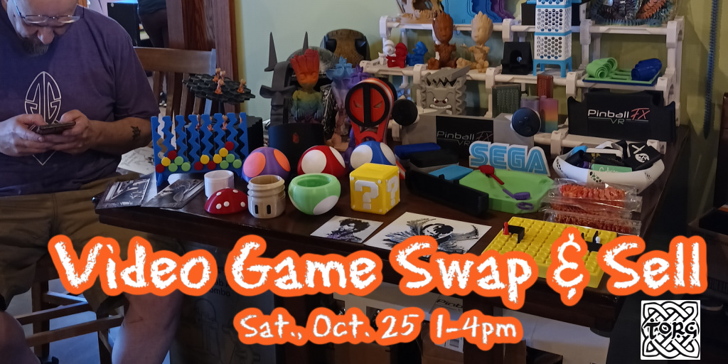 There's always room for another game on the shelf, right? Discover your next favorite at Torg's Video Game Swap, Saturday, Oct. 25th, 1 to 4 pm.
ow.ly/acGQ50Xac5e
#videogames #swapmeet #retrogamers #gamesale #mntaproom #torgbrewery