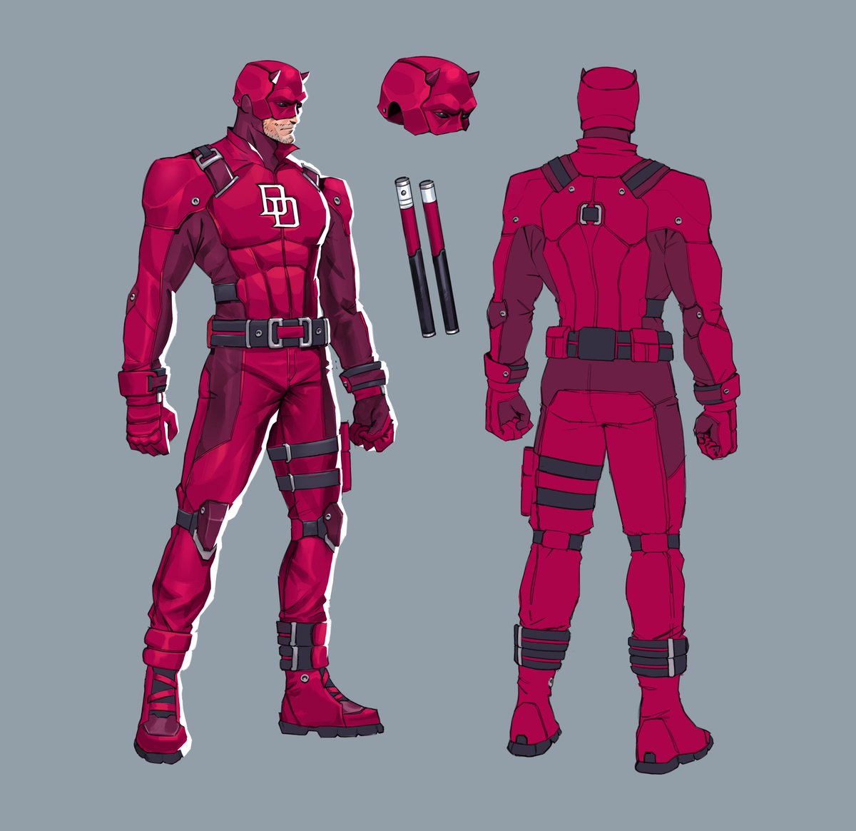 DareDevilBurner's tweet photo. Can marvel rivals bring this suit please https://t.co/YgMd5ShCM7