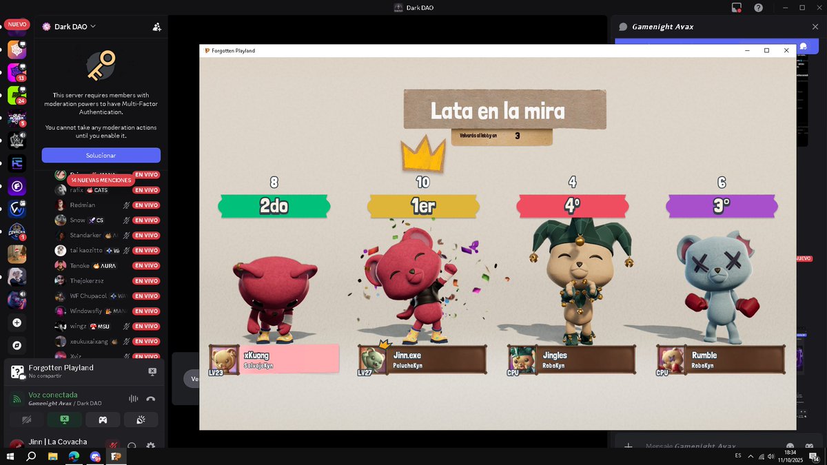 I_am_Jinn's tweet image. Lets go manitos! 

#AVAXGameNight #DarkDao #GameOn