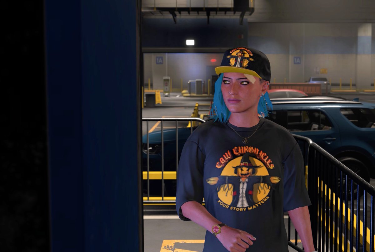 TheN0t0ri0usZ0E's tweet image. *After FLW's "Dawn of Champions", Zoe has finished getting her eyebrow bandaged from getting bloodied during her debut Battle Royal match and looks to get herself a refreshing beverage afterwards.*

???: *cough*

Zoe: "Hm?"

Gene: "Permission to speak, Captain?"

Zoe: "Dad?"