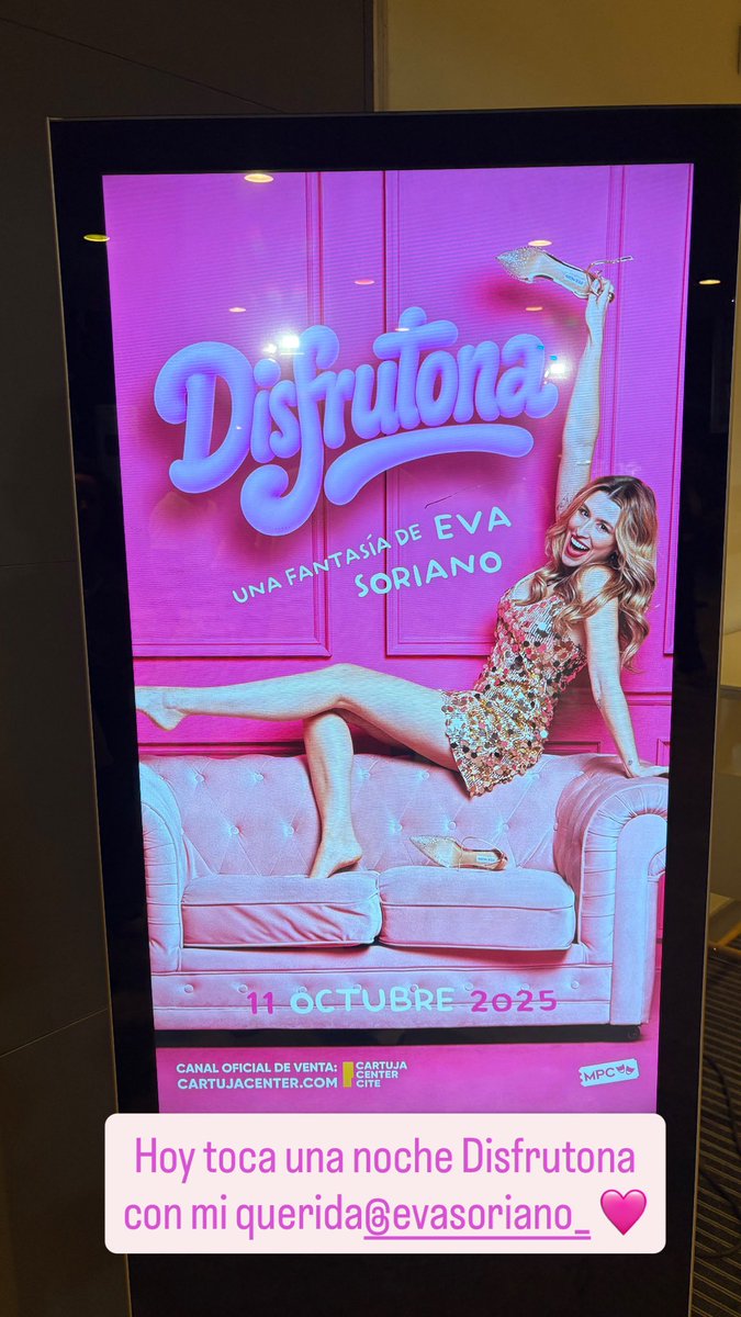 eduprapal's tweet image. Alegría de verte querida @EvaSoriano90 ! ☺️❤️ Hemos estado “Disfrutones” contigo esta noche! Que maravilla de show 👏🏼🙌🏻🩷
#show #sevilla #comedia #teatro #cultura