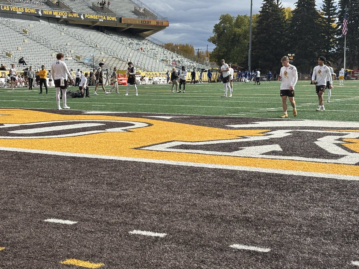 Joshua Hunter (@thejoshhunter) on Twitter photo Game day at 7220! The sunās out, the War is buzzing, and <a href="/wyo_football/">Wyoming Cowboy Football</a> is warming up for a showdown with <a href="/SanJoseStateFB/">San JosĆ© State Football</a>. Nothing like fall football at War Memorial Stadium. A chance to right the ship. Letās ride, Pokes! Game day at 7220! The sunās out, the War is buzzing, and <a href="/wyo_football/">Wyoming Cowboy Football</a> is warming up for a showdown with <a href="/SanJoseStateFB/">San JosĆ© State Football</a>. Nothing like fall football at War Memorial Stadium. A chance to right the ship. Letās ride, Pokes!